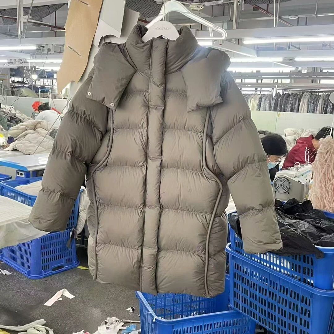 极寒-95鹅绒中长款5防泡芙高充绒科鲁达朵绒16F609