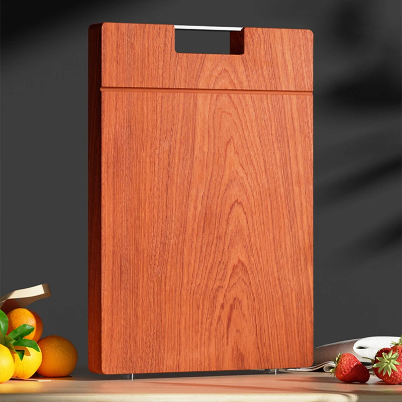 逸园进口乌檀木实木拼接双面多功能长方形切菜板抗菌防霉大号菜板