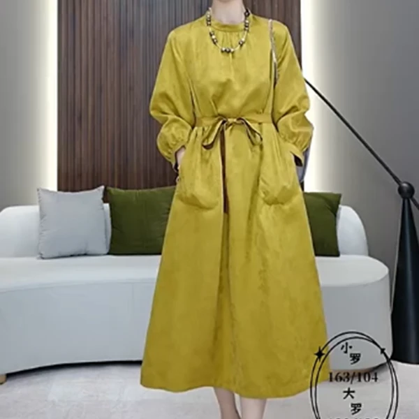 【香云纱两面穿】连衣裙2388气质显瘦收腰时尚女款