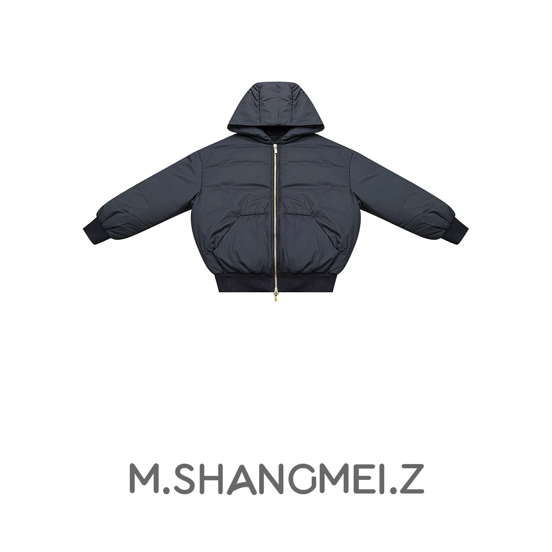 M.SHANGMEI.Z/沐熙美大哥推荐冬季腔调感鹅绒短款羽绒服x010064