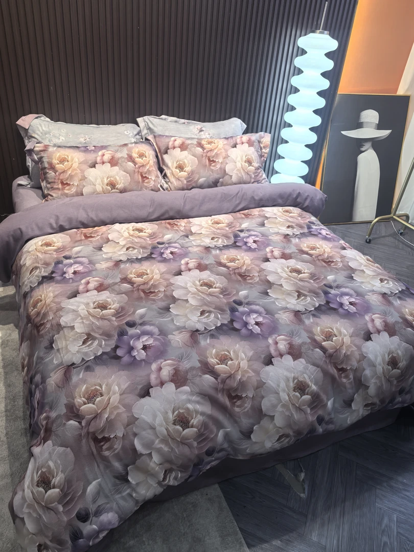 【高货清仓】JS美式复古纯棉油画花卉数码印花四件套-薇薇安-椿时