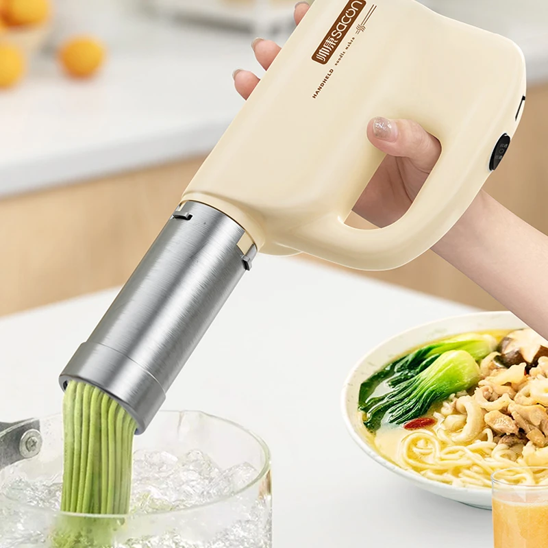 sacon/帅康面条机家用压面机手持压面枪小型电动不锈钢压面条机