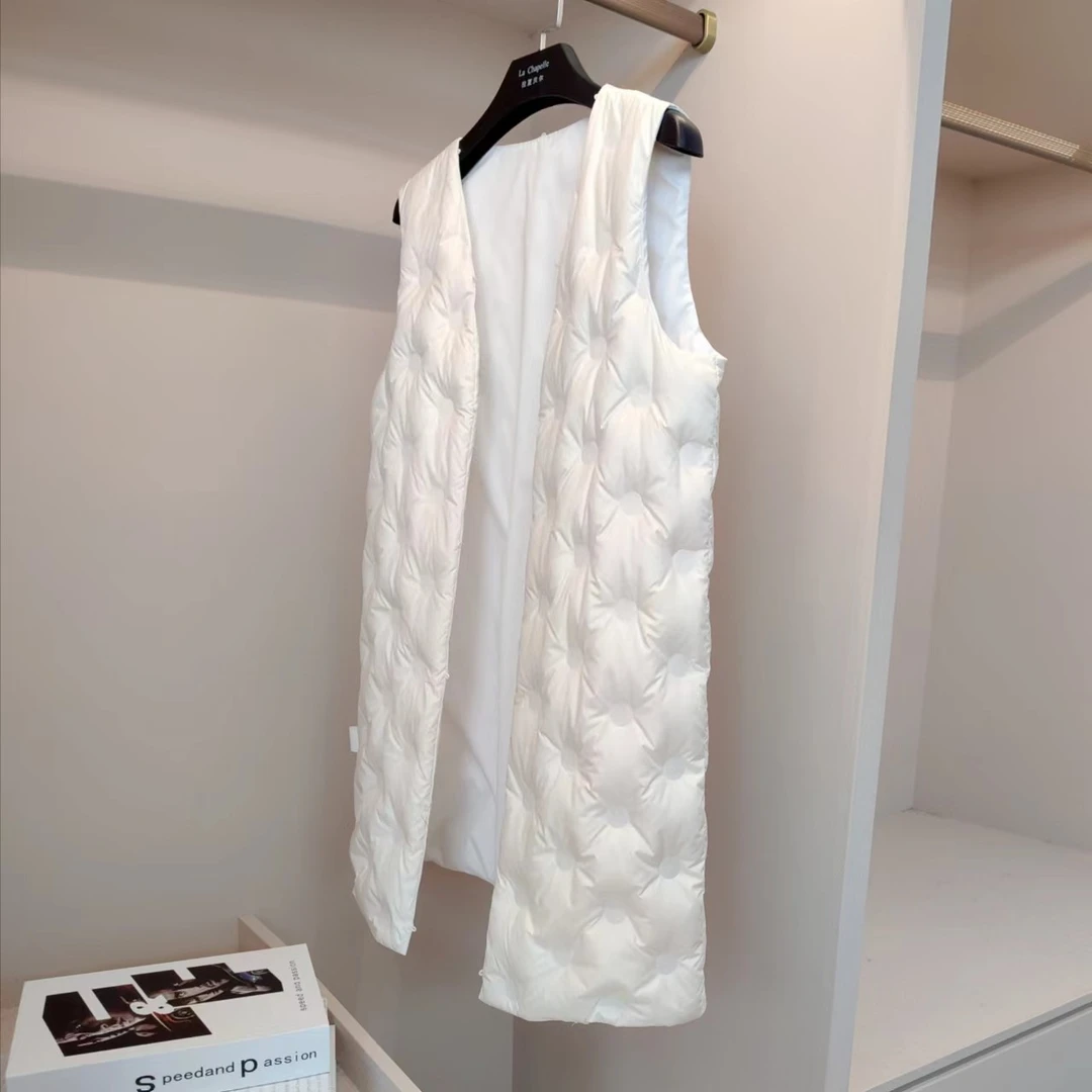 拉夏贝尔/2024年冬新高端气质轻奢马甲羽绒服大衣内搭 7632 LHD