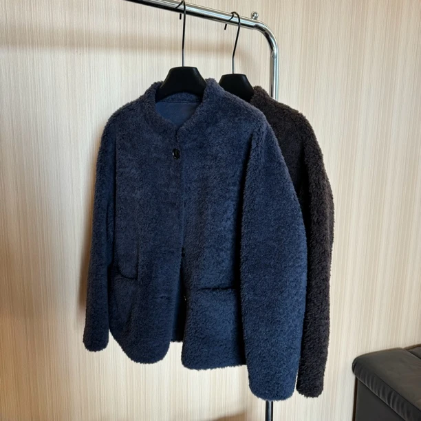 WMM 自留 加厚外套羊毛外套 短款女士设计师秋冬