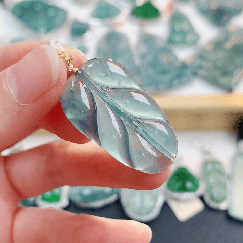 【闪购商品】翡翠颈饰18K金镶嵌