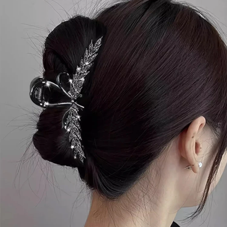 2025新款气质麦穗抓夹后脑勺鲨鱼夹发卡女时尚高级感简约轻奢发饰