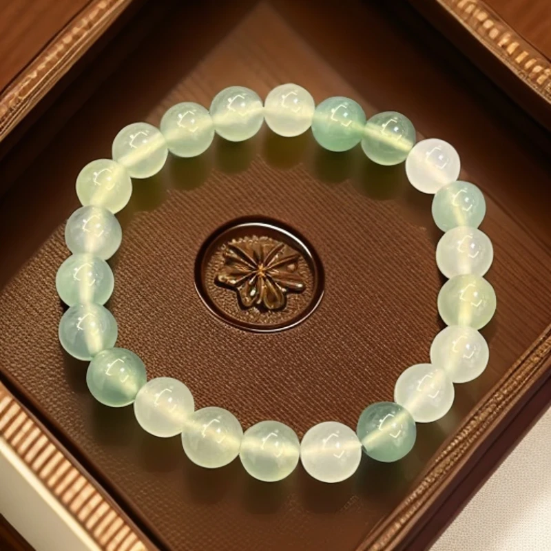 天然玛瑙复古手串女款飘翠手链散珠单圈玉髓百搭时尚送礼佳品