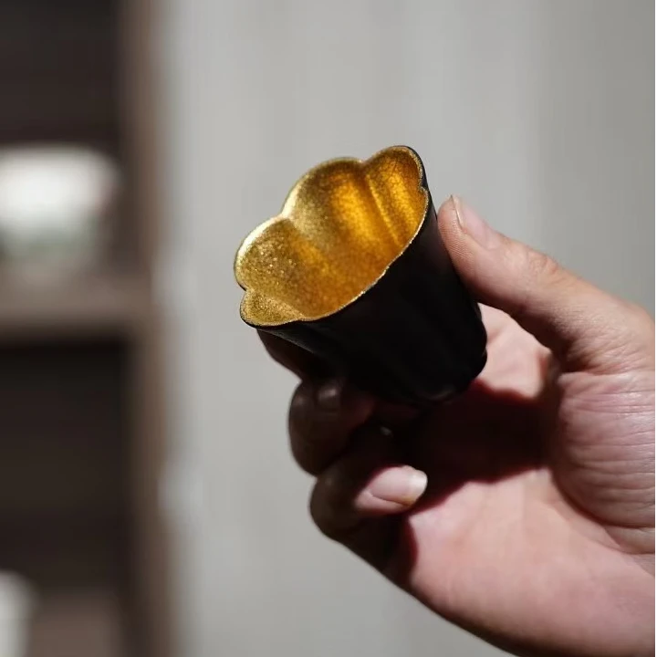 【半闲】霖松堂 | 赤金花口杯