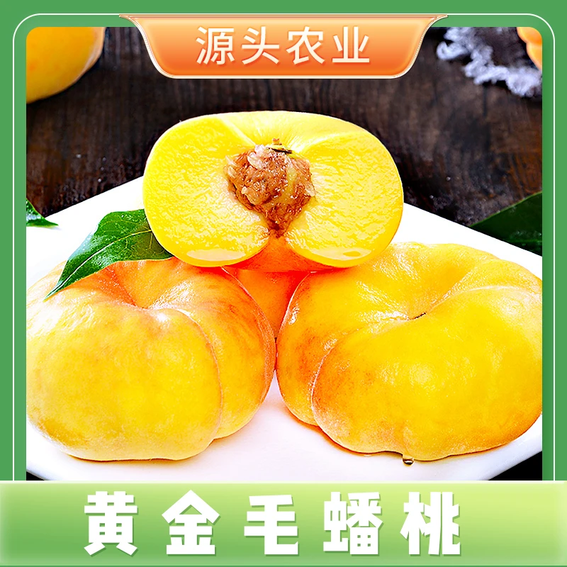 【黄金毛蟠桃】 蒙阴黄毛蟠桃应季肉厚多汁果园直发 3/4.5斤 J