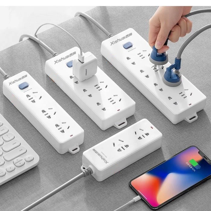 西帅多功能插排插座插线板排插家用带开关电排电插板多孔学生宿舍