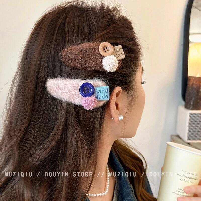 木子秋可爱趣味少女心刘海bb夹高级感气质时尚甜美简约百搭碎发夹