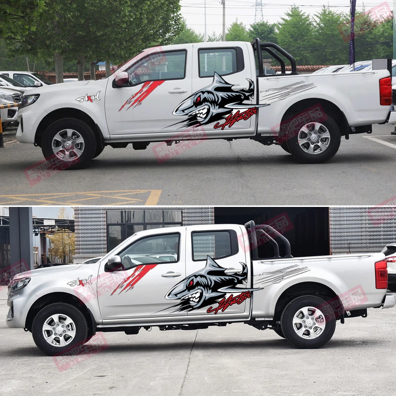 新长城炮车贴拉花贴越野炮皮卡车身装饰贴风骏57改装鲨鱼汽车贴纸