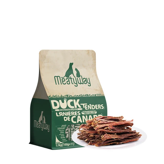 爵宴(Meatyway) 宠物零食 纯脆鸭肉干 1.1kg