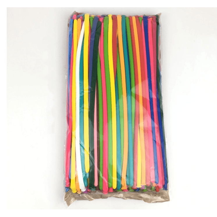 魔术彩色长条气球（10个装）30cm长LMXS