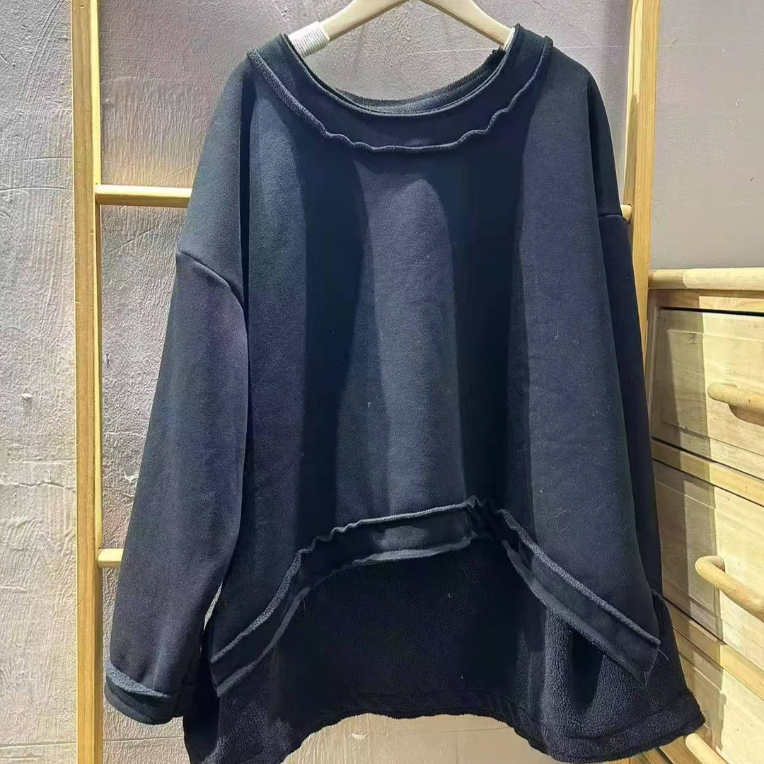 季新款 设计款毛圈棉加棉加厚卫衣胸围140衣长后69前56