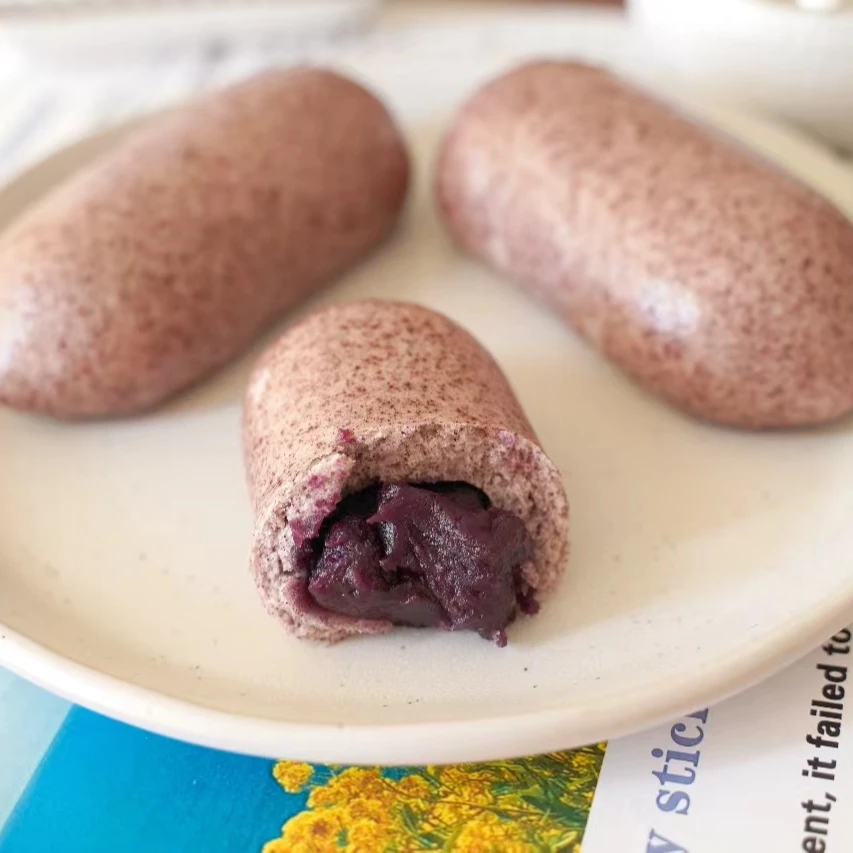早丰紫米紫薯包营养粗粮紫薯包子夹心速冻即食方便早餐点心6只