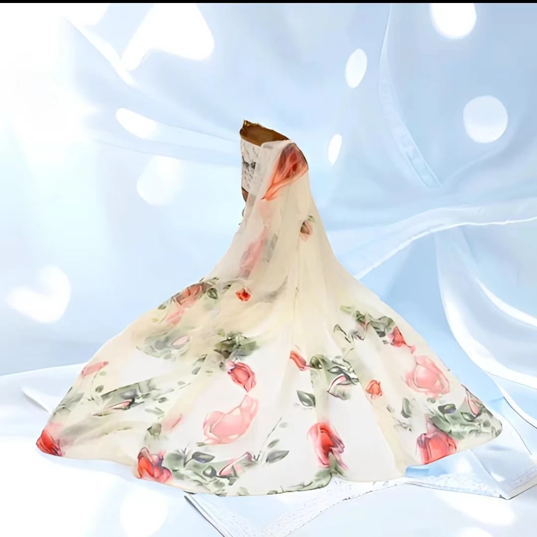 鳄鱼皱不忘初心爱情玫瑰140*180沙滩巾丝巾140*180长丝巾