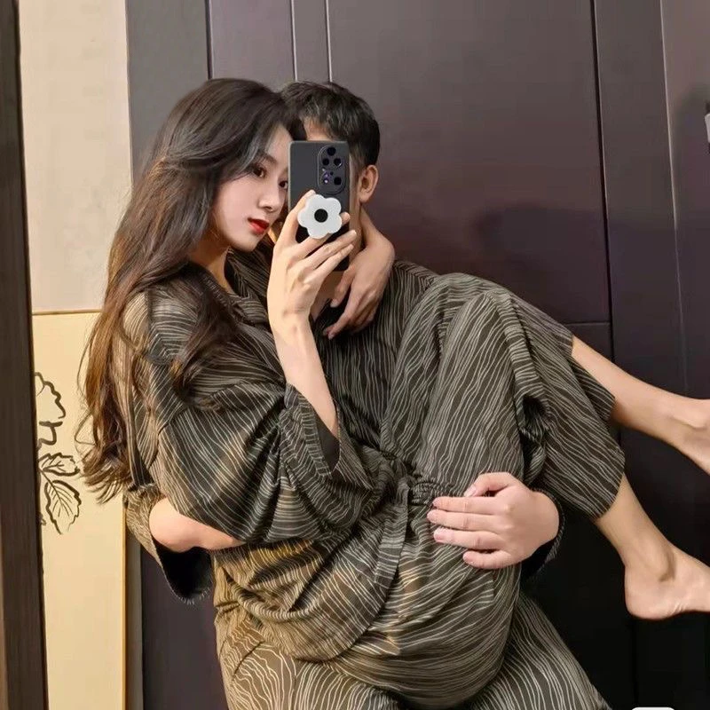 情侣睡衣秋冬款长袖纯棉新款宽松休闲女男士春秋季家居服韩版套装