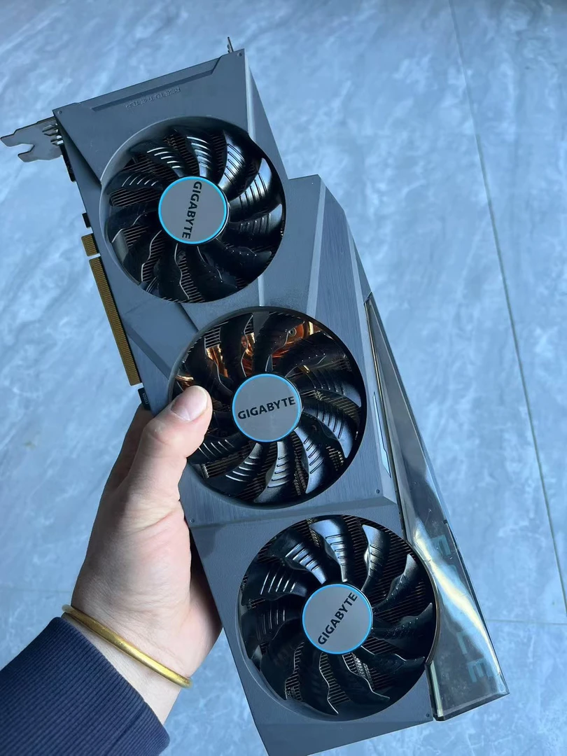 9新 Gigabyte/技嘉 二手实拍3080ti 12g 技嘉猎鹰 拆机卡支持置换