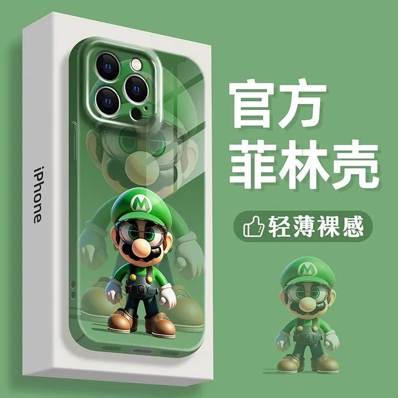靓壳超级玛丽苹果15手机壳iPhone14promax13防摔硬壳手机壳保菲林