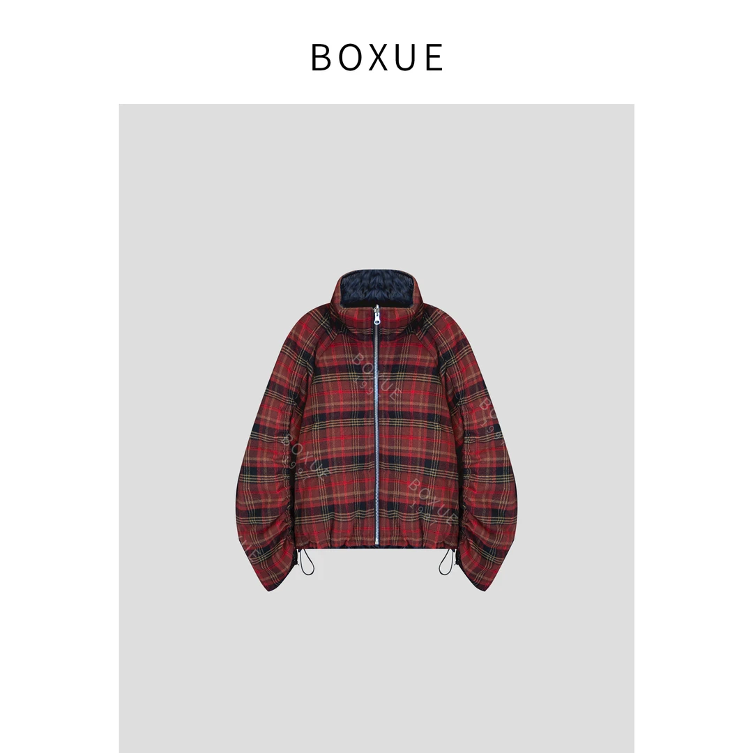 BOXUE“布隆迪”2024冬季新款90鹅绒两面穿羽绒服  外套#241020YR03