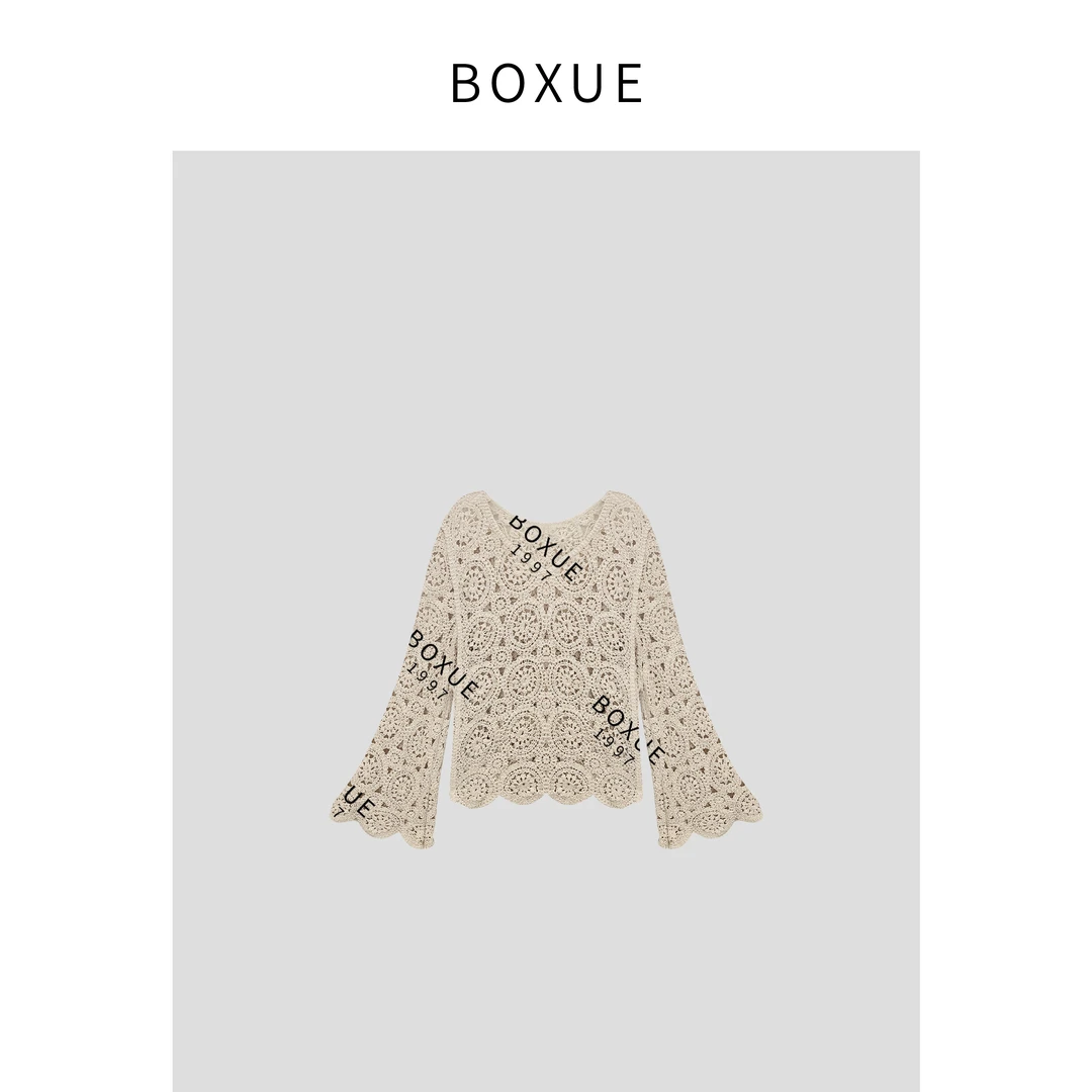 BOXUE “开场白” 2024春季时尚休闲设计师百搭 T恤#240312T523