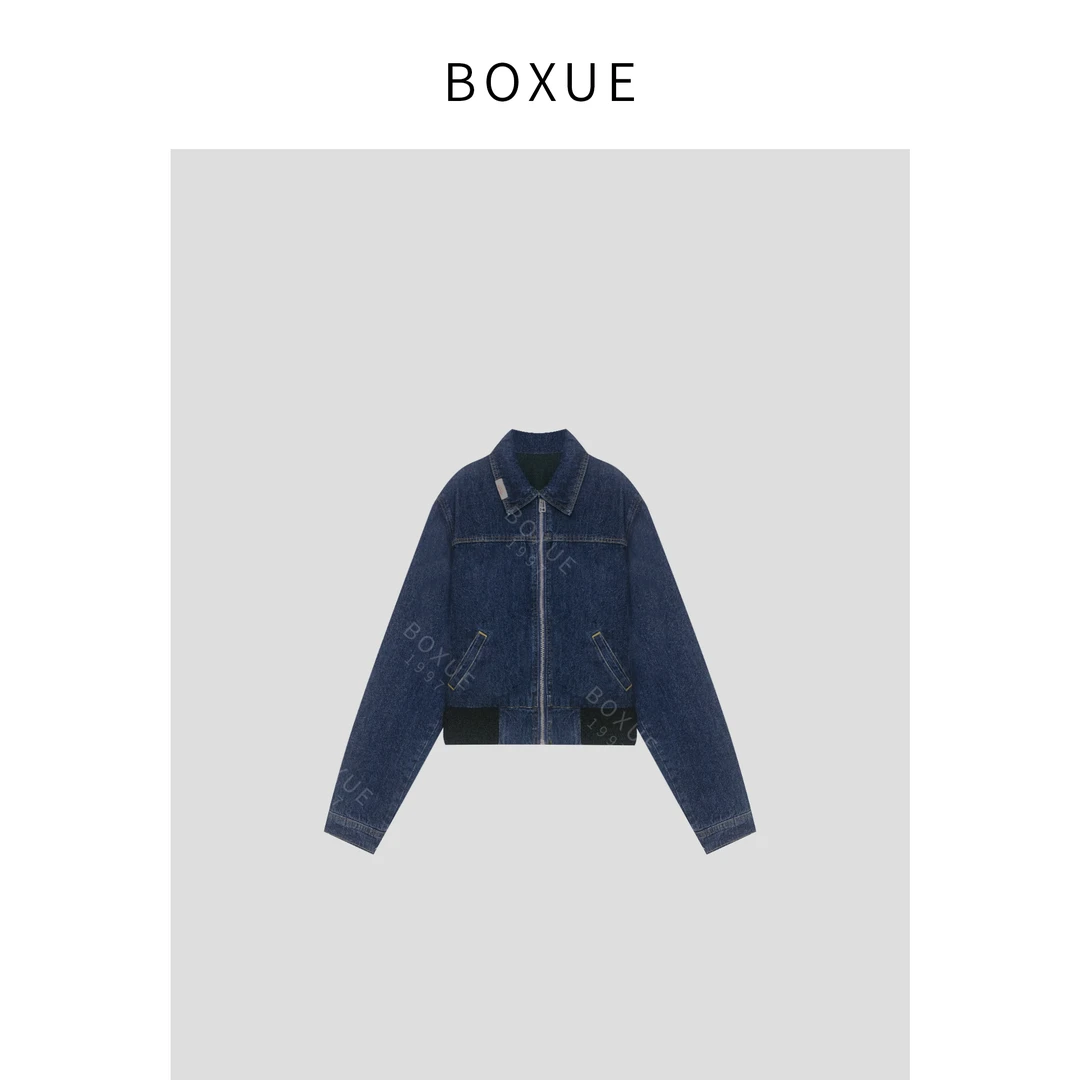 BOXUE  “牛仔日记” 2024秋冬新款高级感牛仔外套#240804W930