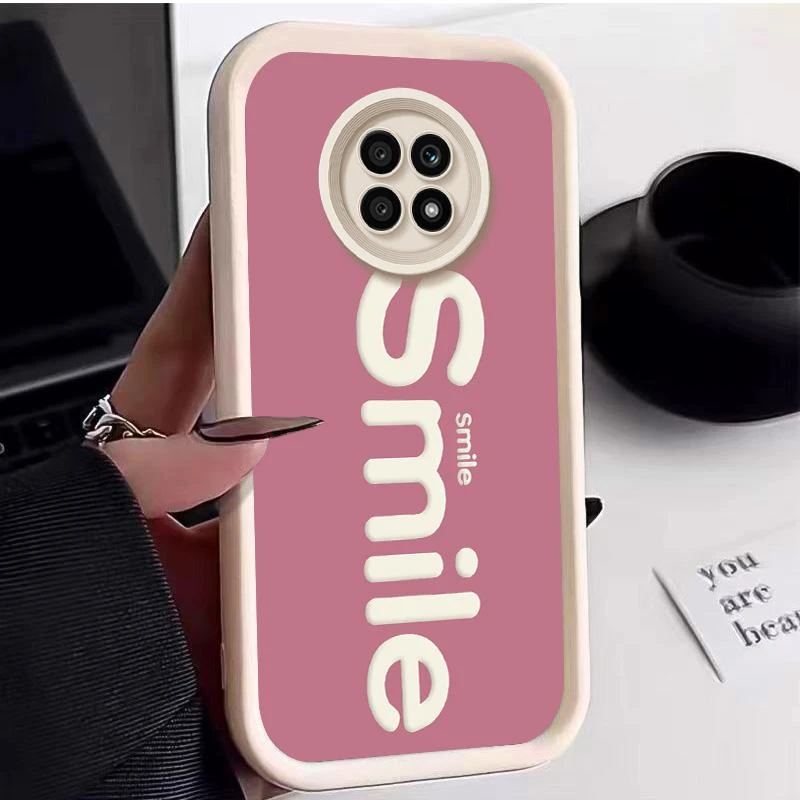 适用荣耀X20手机壳honorx20手机壳阶梯Smile高级感柔软ins网红潮
