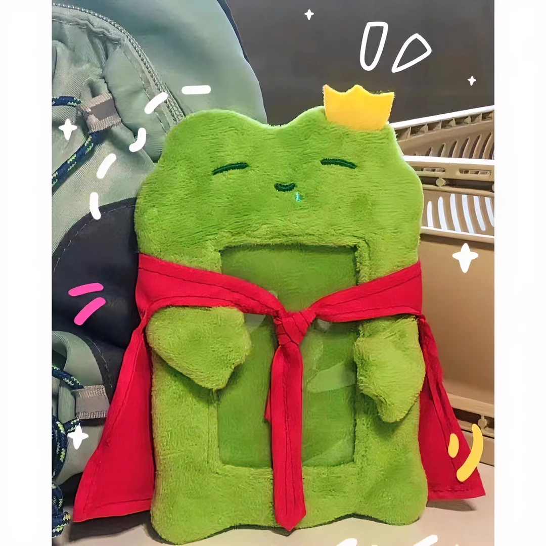 追星小卡包可爱毛绒卡套 毛绒公仔小卡卡册 追星卡套咕卡包包学生