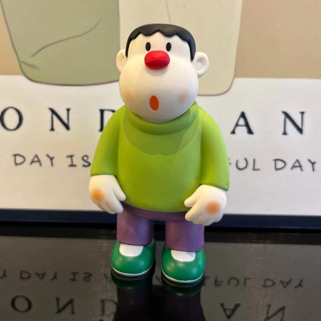 12cm胖虎呆萌高手办桌面摆件办公家居饰品客厅玄关装饰哆啦a梦