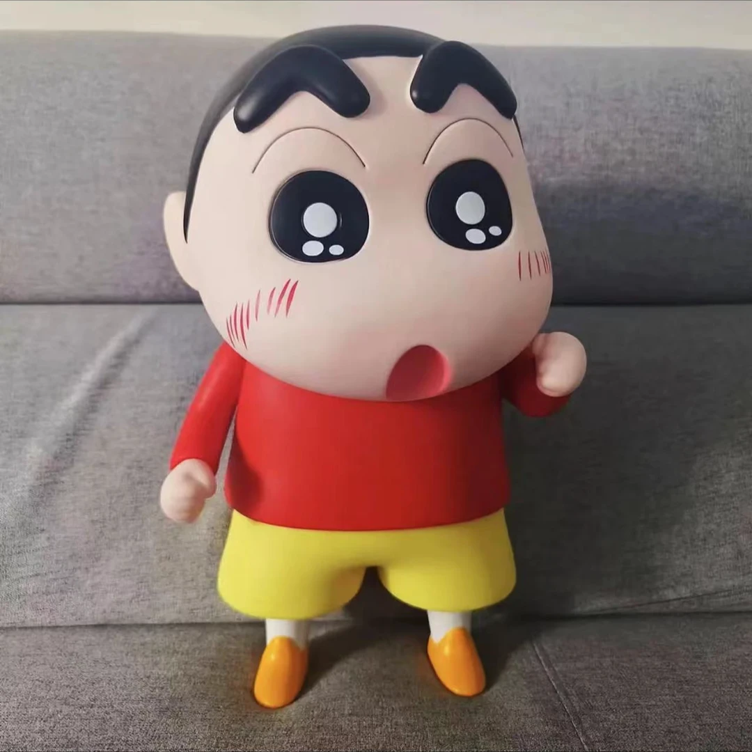 【送小白】40cm高大号蜡笔小新手办桌面家居电视柜摆件治愈大号摆件