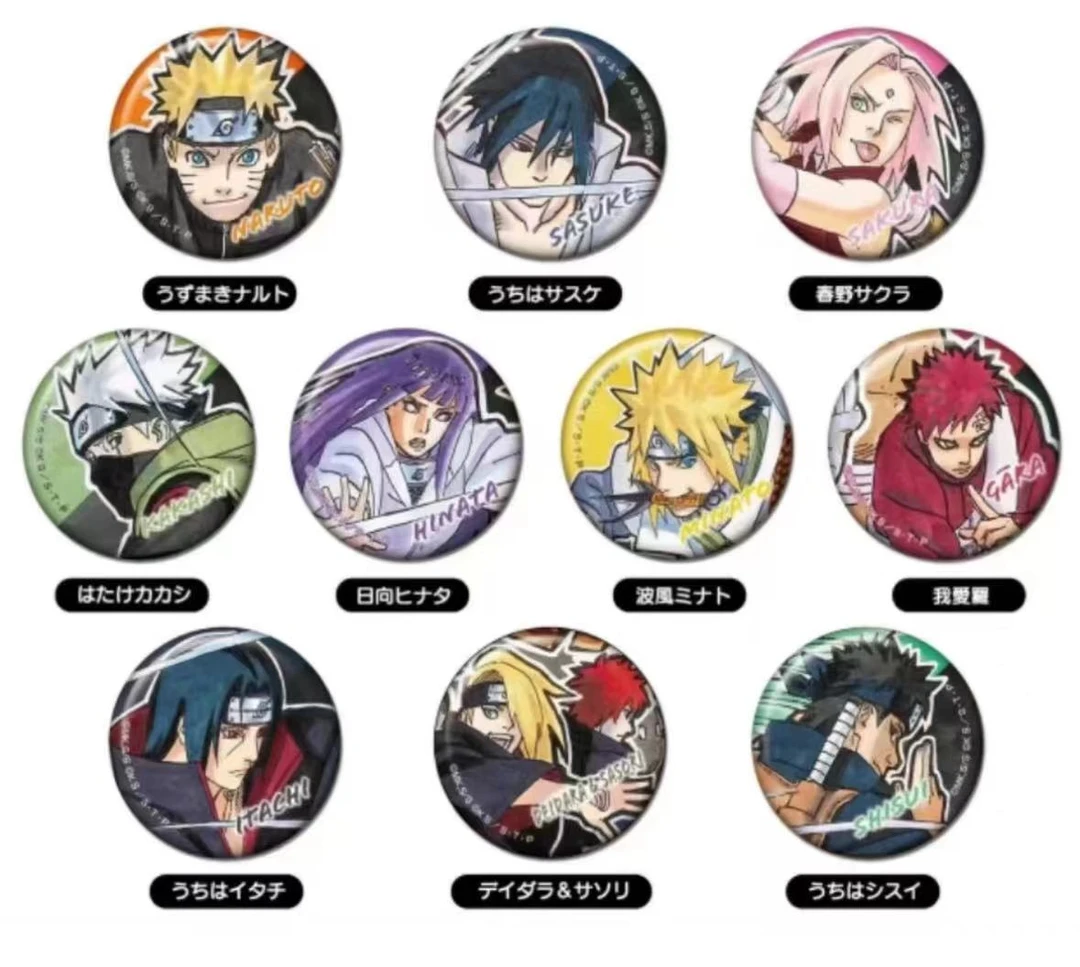 （言11 ）火影忍者 NARUTOP99 原画吧唧徽章潮流徽章默认厂伤【代拆】