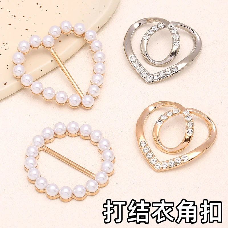 衣角打结扣环百搭休闲神器衬衣下摆固定t恤女衣服丝巾扣装饰配饰