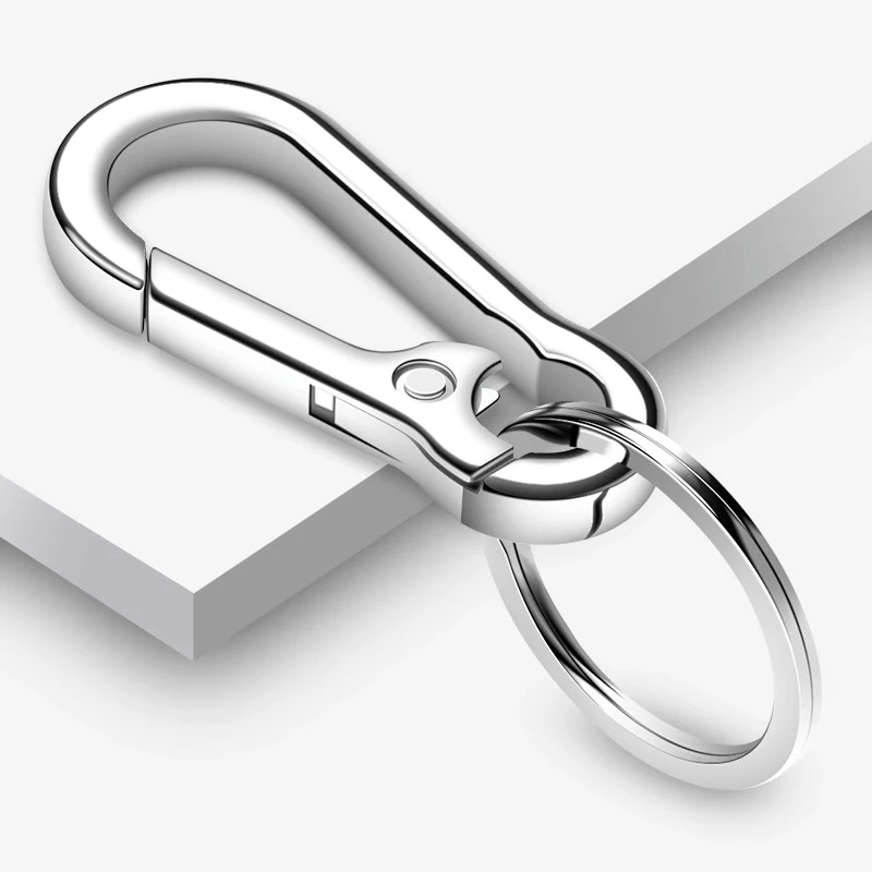 【小店福利】汽车男女士腰挂钥匙扣全金属钥匙圈情侣防丢钥匙链简约