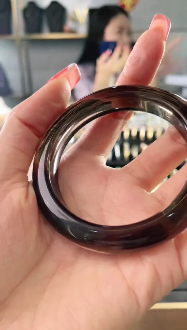 [浩瑜珠宝] 黑曜石手镯777