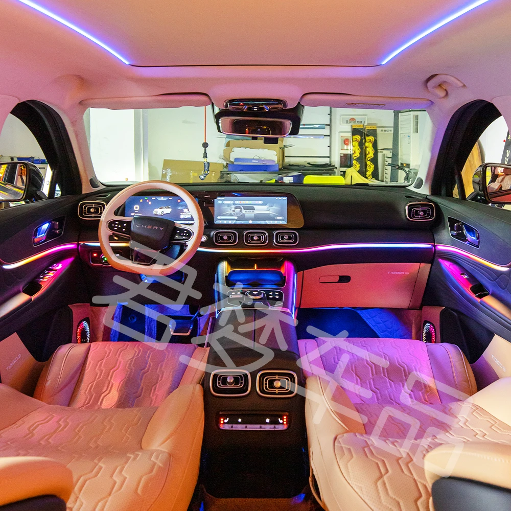 适用于23-25款瑞虎9专车专用光幻彩氛围灯-全国包安装