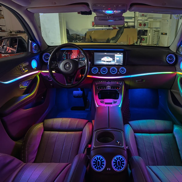 适用于17-23款奔驰E级专用主动式幻彩氛围灯4件套-全国免费包安装