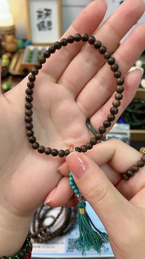 【闪购商品】沉香手串卡5单圈