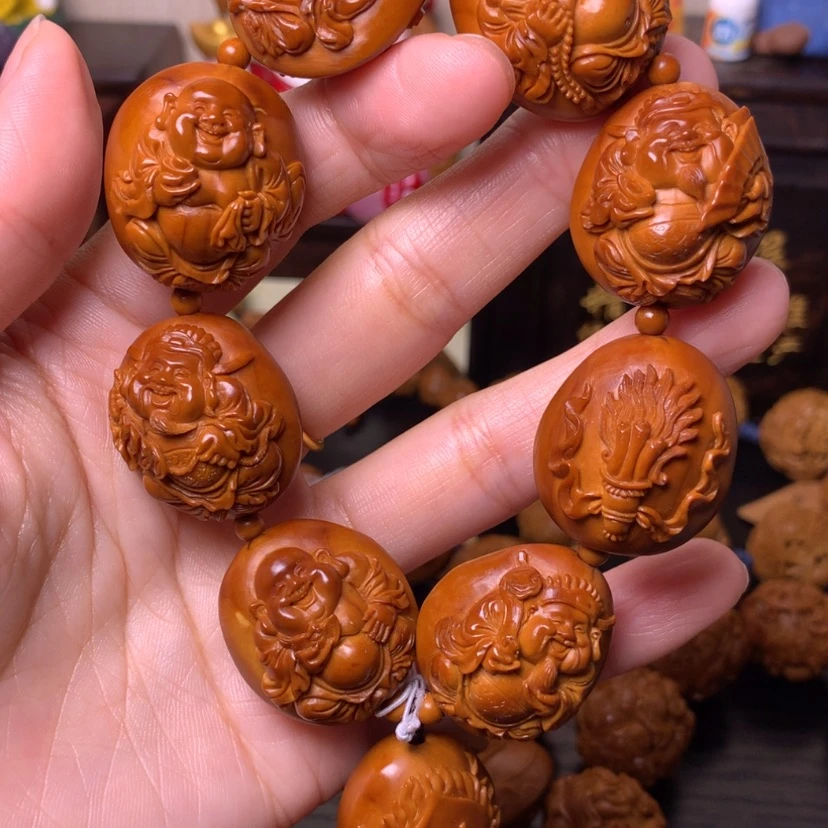 【闪购商品】橄榄核核雕财弥24尺寸