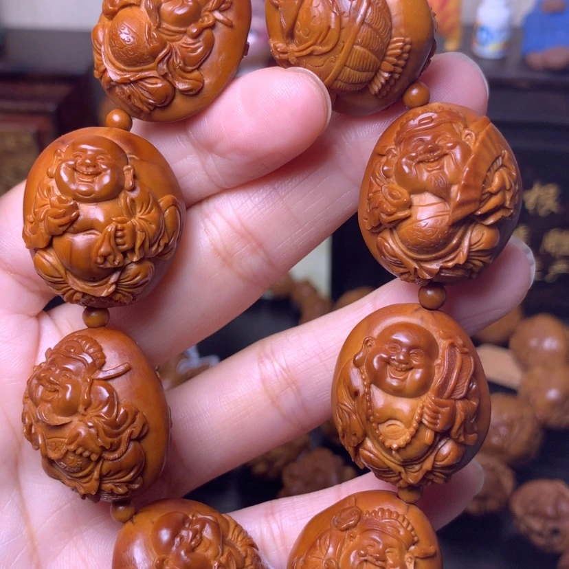 【闪购商品】橄榄核核雕财弥24尺寸