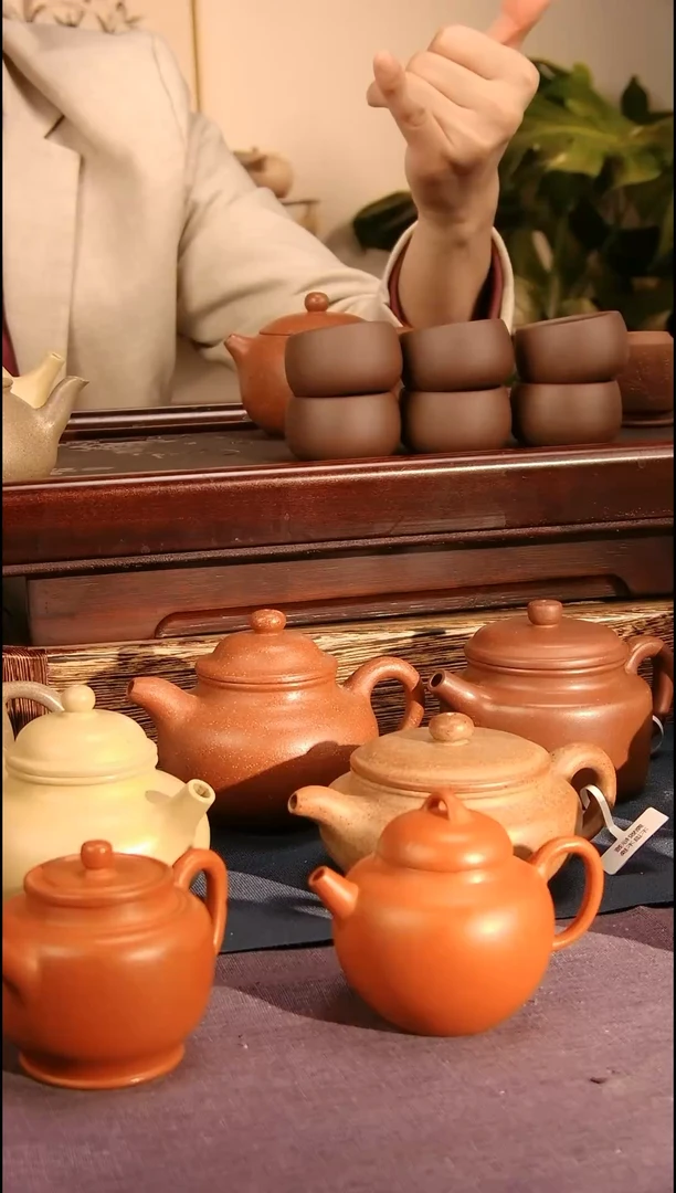 【闪购商品】紫砂茶杯紫泥圆口杯6个