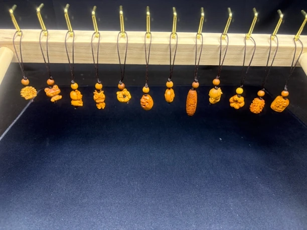 木质檀香木精美手机链钥匙扣包包扣