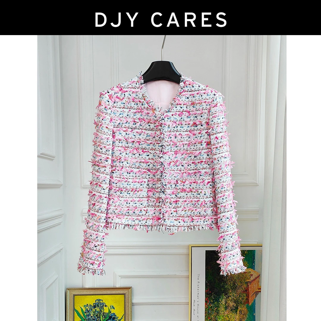 DJYCARES小香风工厂时尚流苏小香风外套轻奢名媛短款设计感上衣