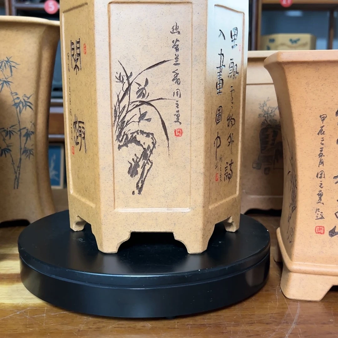 【闪购商品】紫砂花盆永*周之夏精品紫砂花盆