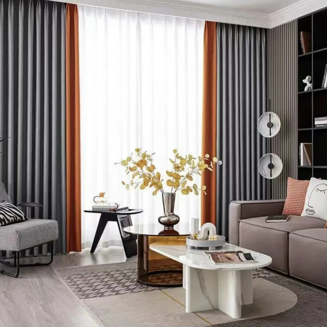 手工定做制作棉朵麻遮光成品窗帘轻奢温馨发货速度快6或8公分底边