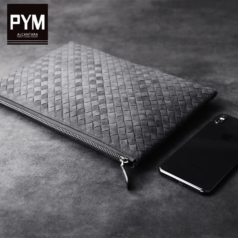 男士手包新款2025爆款ALCANTARA欧缔兰手抓包皮包轻奢男式手拿包