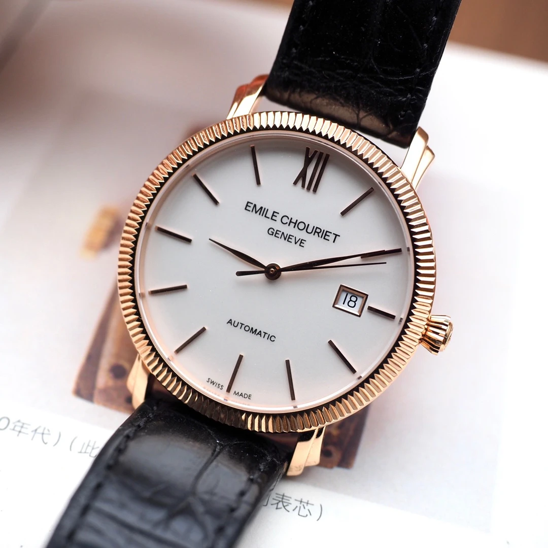 99新 EmileChouriet/艾米龙 18K金 莱蒙系列 表径40mm 自动机械