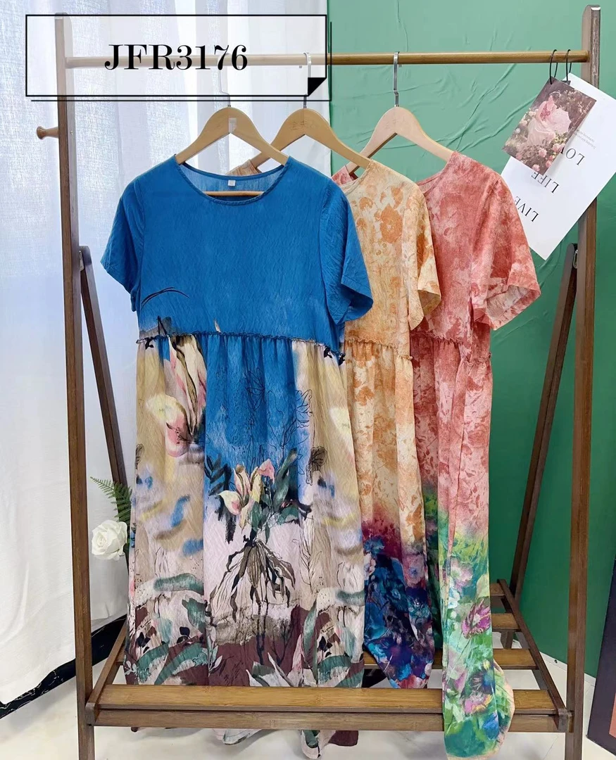 金家夫人YUSHA 夏季休闲连衣裙 JFR3176X