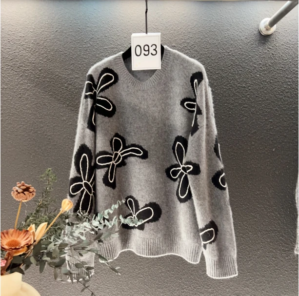 2024高定气质毛衣093毛衣女冬季