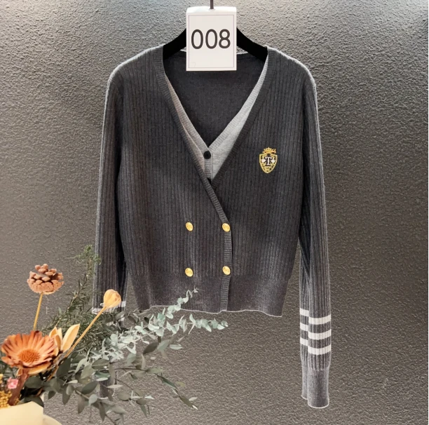 长袖女士百搭轻奢打底衫秋冬爆款红色花朵2024高定气质毛衣008